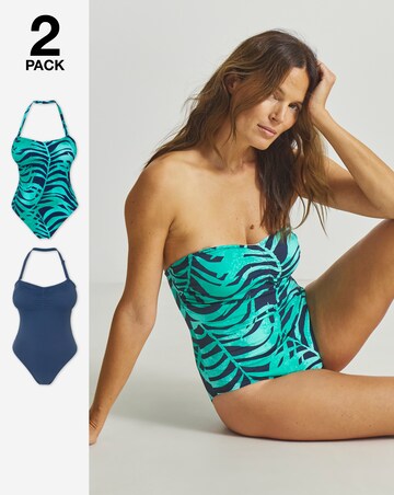 JD Williams Value 2 Pack Bandeau Swimsuits
