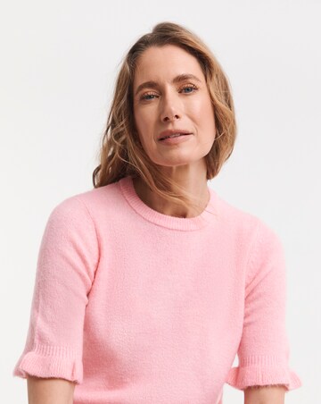 Frill Knit Short Sleeve Jumper