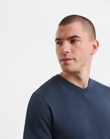 5 Pack Multi V Neck T-Shirts Long