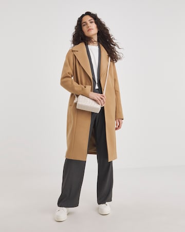 Camel Single Breasted Coat