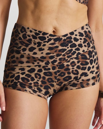 MAGISCULPT Medium Control Leopard Print Bikini Shorts