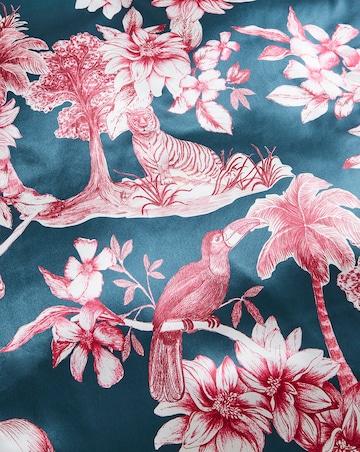 Juniper Silky Satin Jungle Duvet Cover Set