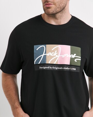 Jack & Jones Portland Logo T-Shirt - Black