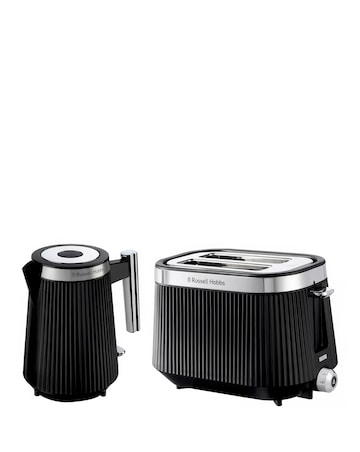 Russell Hobbs Bronte Kettle & 4 Slice Toaster Black
