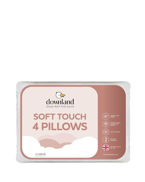 Downland Soft Touch Pack of 4 Pillows