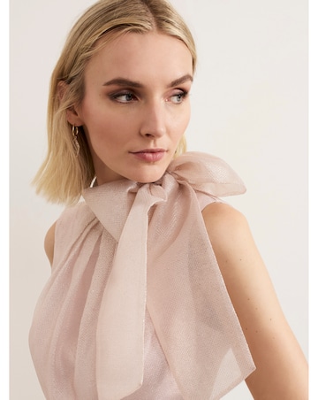 Phase Eight Stephy Shimmer Tie Neck Jumpsuit