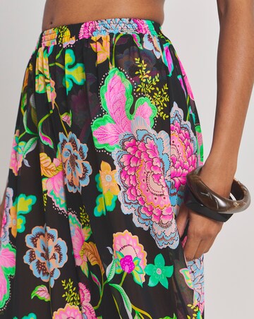 Figleaves Floral Print Mesh Beach Trousers