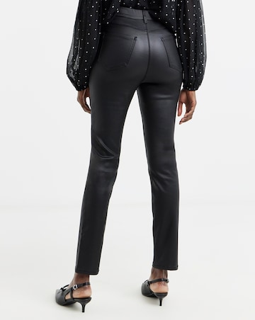 Black Coated Bella Slim Leg Jeggings