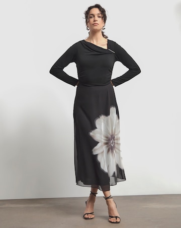Joanna Hope Chiffon Slip Skirt