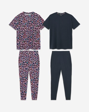 Pretty Secrets (2 Pack) Value Leopard Legging Pyjama Sets