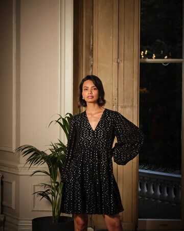 Fatface Lenny Metallic Frill