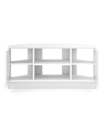 Sorrento Ready Assembled High Gloss Corner TV Unit