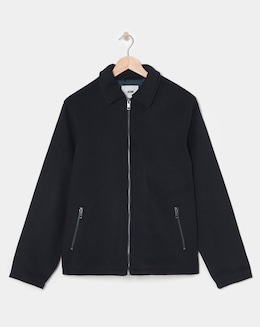 Wool Collar Zip Up Jacket