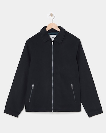 Wool Collar Zip Up Jacket