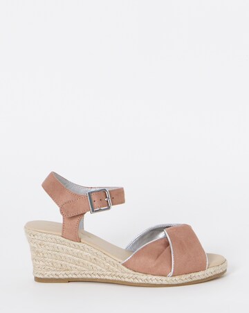 Blaze Twist Detail Espadrille Wedge Sandals - Extra Wide Fit (EEE)