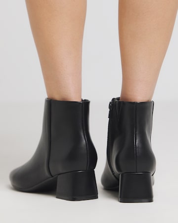 Kit Low Block Heel Ankle Boots Extra Wide EEE Fit