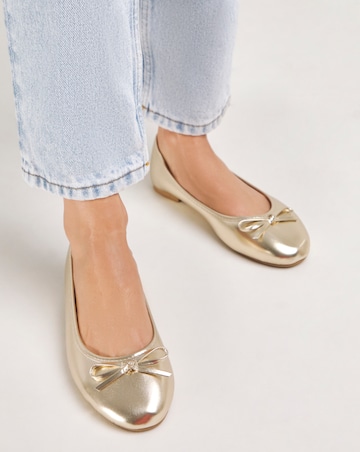 Selena Classic Flat Ballerina Shoes Wide E Fit