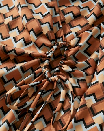 Mango Print Wrap Dress