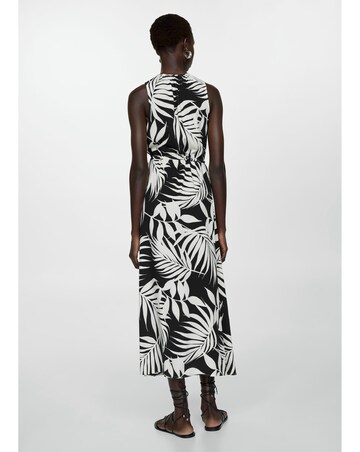 Mango Julia Leaf Print Dress