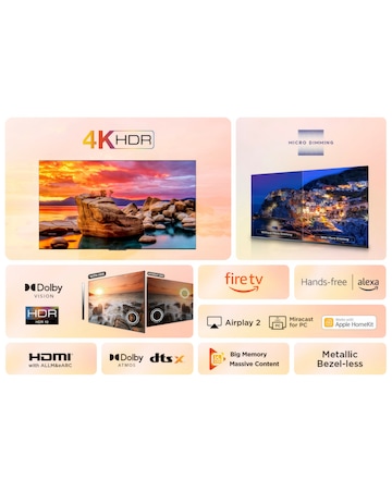 TCL 65In 65PF650K LED 4K HDR PRO Smart Fire TV with Freely