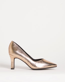 Heeled Court Shoe - Extra Wide Fit (EEE)