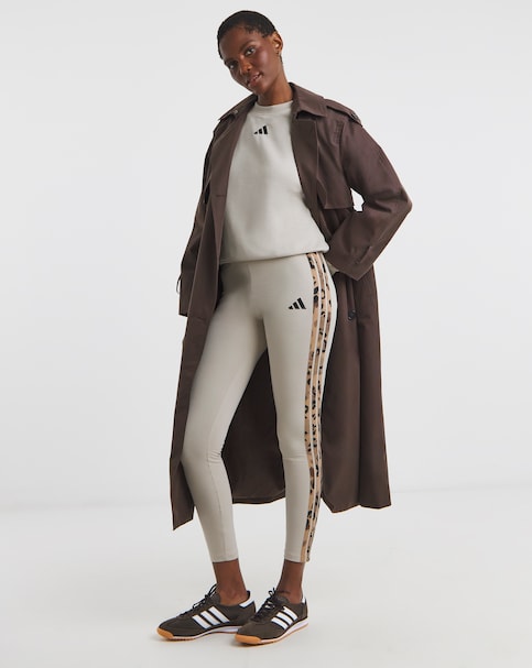 adidas 3 Stripe Leopard Print Legging