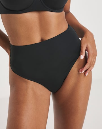 Figleaves Smoothing High Waisted Thong - Black