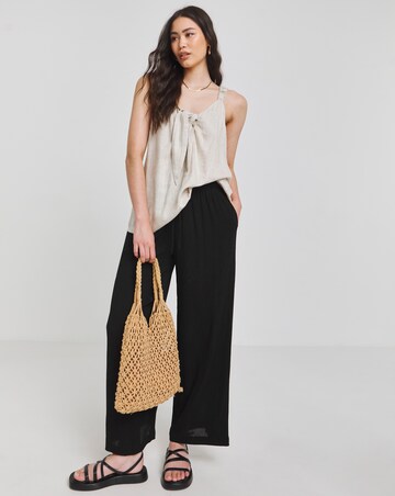 Simply Be Natural Knot Front Linen Cami