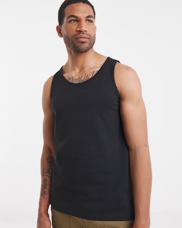 Pure Cotton Vest- Black