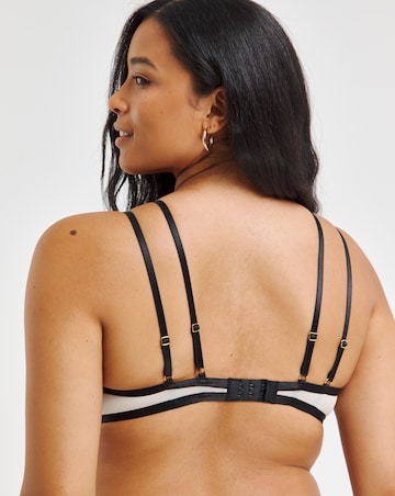 Figleaves Emilia Sketchy Embroidery Balcony B-G - Black/Almond