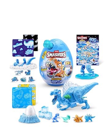 Smashers Dino Ice Age Light Up Surprise Unboxing Mega Egg