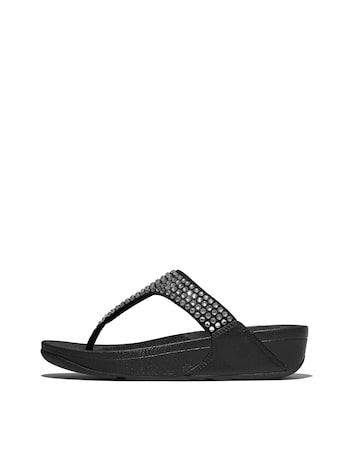Fit Flop Lulu Crystal Toe-Post Sandals Standard Fit