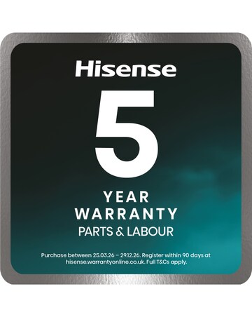 Hisense Power Steam 5i Series DH5I104BWAB WiFi-enabled 10kg Tumble Dryer - White