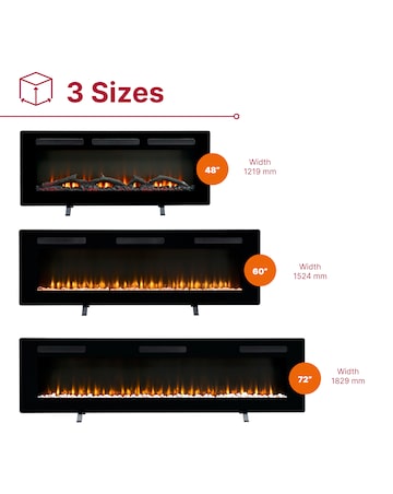 Dimplex Sierra Linear 60 Fireplace Fire Suite