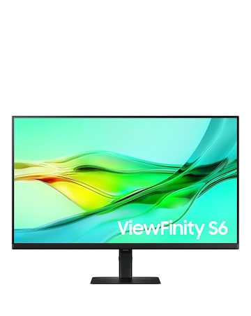 Samsung 32in ViewFinity S6 S60UD 100Hz QHD Ergonomic Monitor - Black