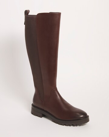Macey Leather High Leg Boot E Fit Standard Calf