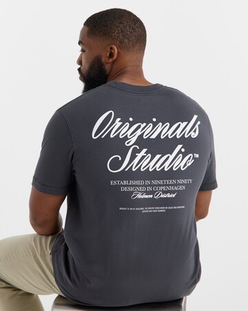 Jack & Jones Norrebro Back Graphic T-Shrt - Grey