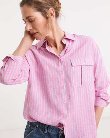 Stripe Pocket Detail Shirt
