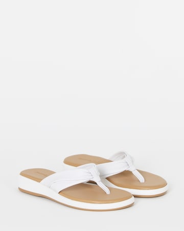 Valencia Toe Post Low Wedge Sandals - Extra Wide Fit (EEE)