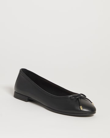 Talia Leather Ballerina Shoes Extra Wide EEE Fit