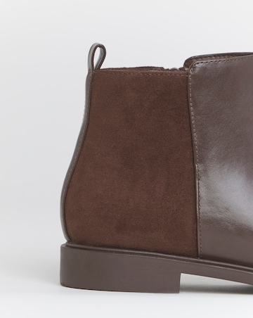 Ruth Classic Mixed Material Ankle Boots - Standard Fit (D)