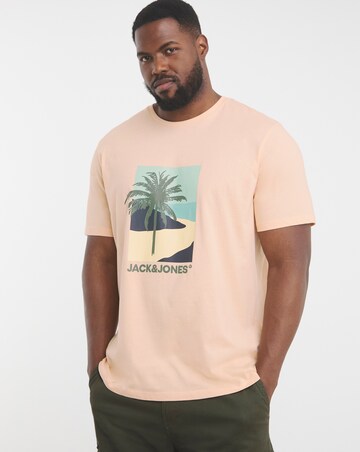Jack & Jones Barbados Graphic T-Shirt - Peach