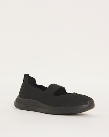 Cushion Walk Fly Knit Elasticated Bar Trainers EEE Fit