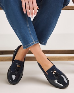 Amy Tassle Trim Loafers - Extra Wide Fit (EEE)