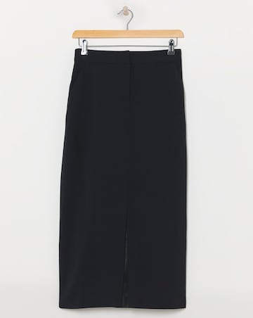 Simply Be Black Utility Cargo Pocket Denim Maxi Skirt