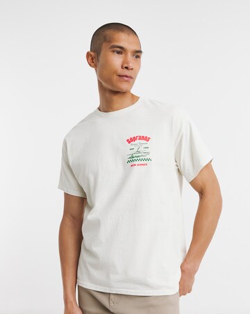 The Sopranos Back Graphic T-Shirt - Ecru