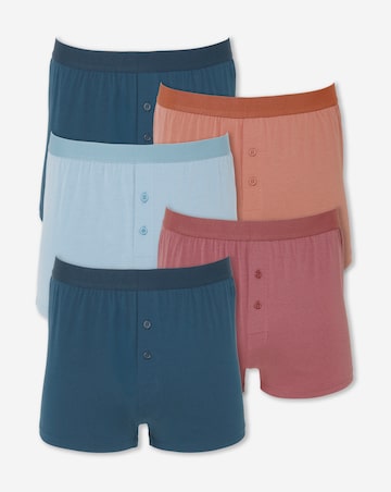 5 Pack Solid Colour Loose Boxers
