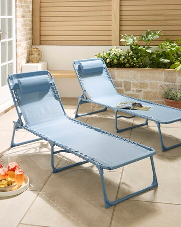 Pair of Zero Gravity Sunloungers