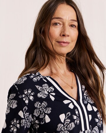 Julipa Contrast Print Blouse