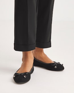Selena Classic Flat Ballerina Shoes - Wide Fit (E)